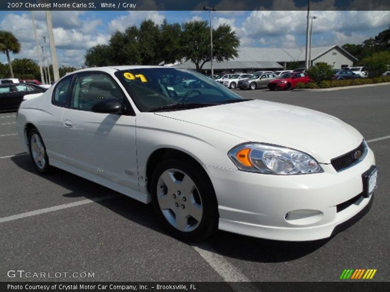 White / Gray 2007 Chevrolet Monte Carlo SS