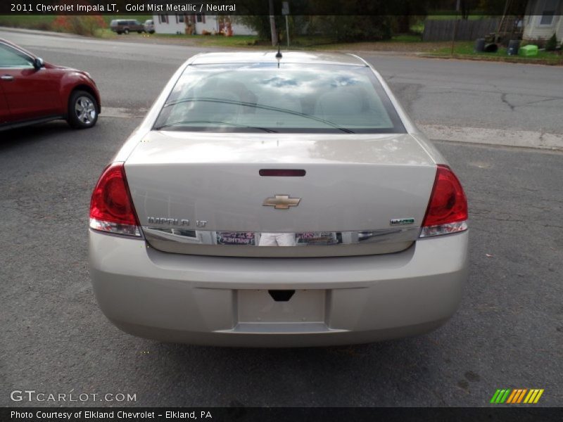 Gold Mist Metallic / Neutral 2011 Chevrolet Impala LT