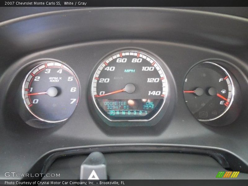 White / Gray 2007 Chevrolet Monte Carlo SS