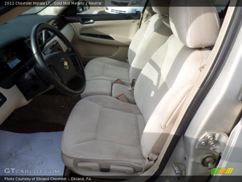 Gold Mist Metallic / Neutral 2011 Chevrolet Impala LT