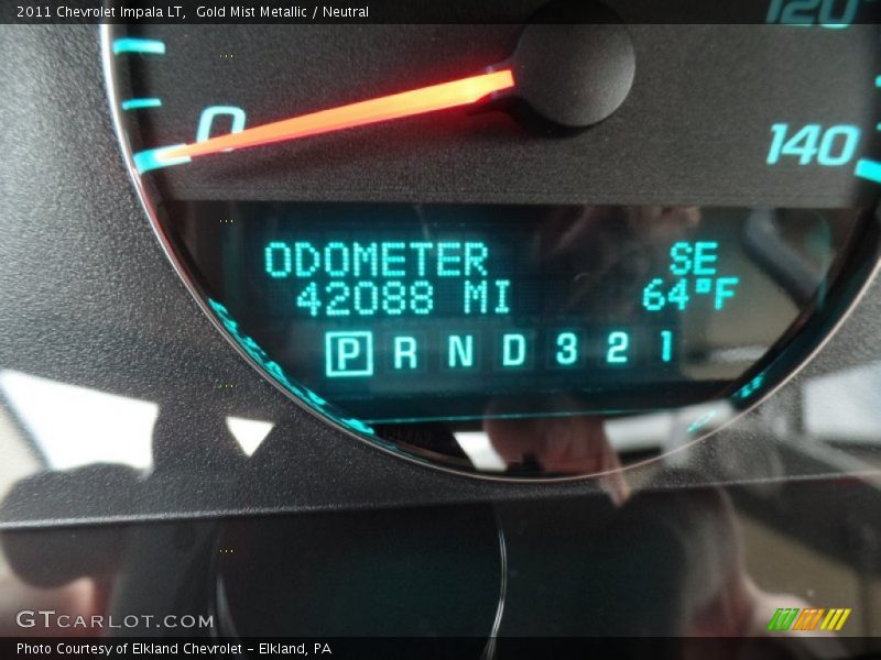 Gold Mist Metallic / Neutral 2011 Chevrolet Impala LT