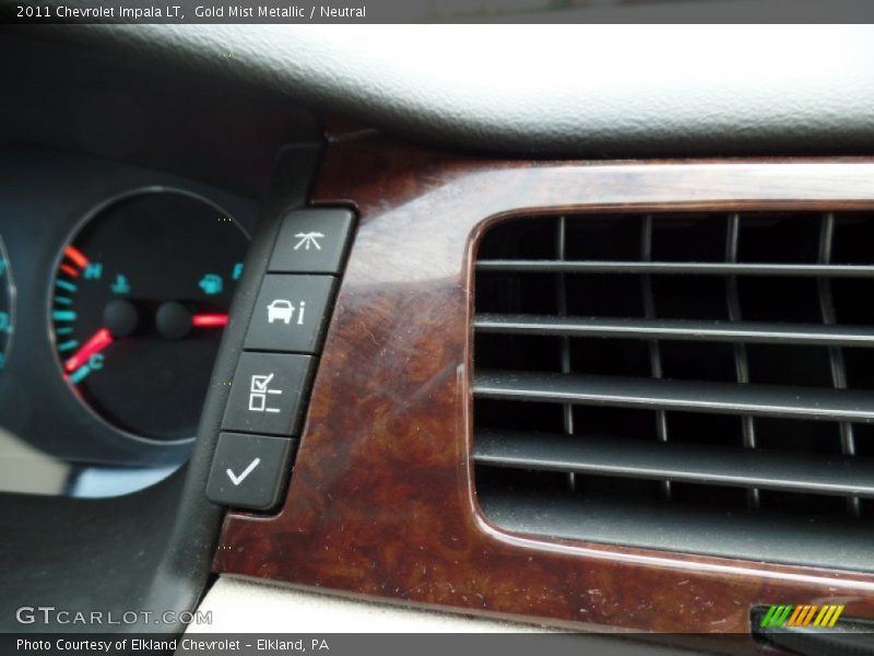 Gold Mist Metallic / Neutral 2011 Chevrolet Impala LT
