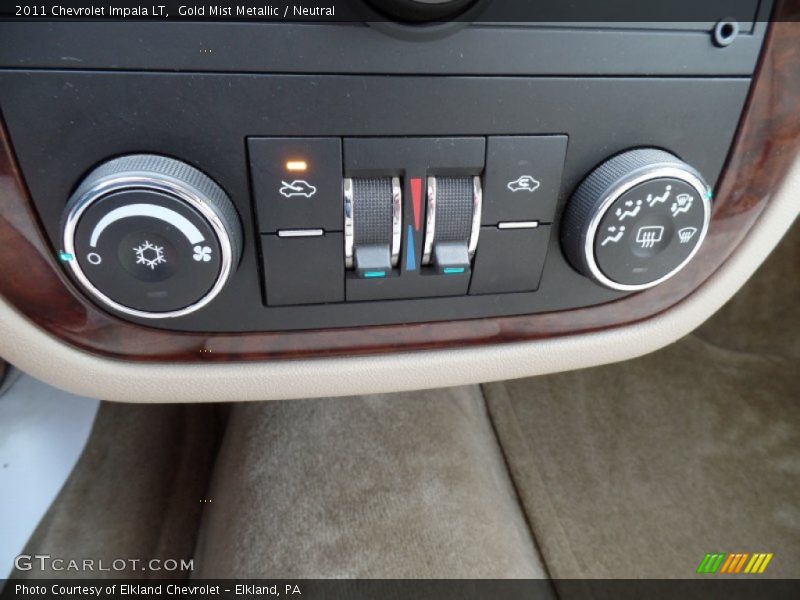 Gold Mist Metallic / Neutral 2011 Chevrolet Impala LT