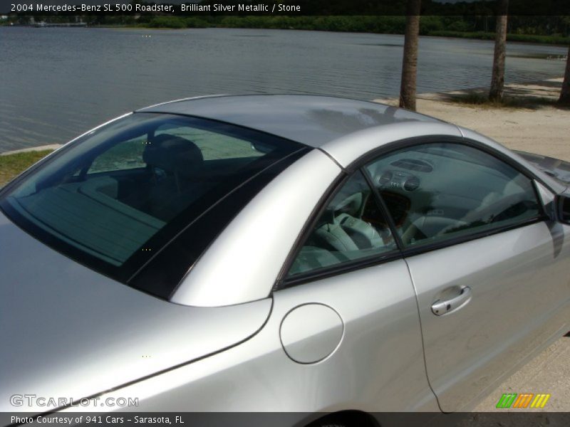 Brilliant Silver Metallic / Stone 2004 Mercedes-Benz SL 500 Roadster