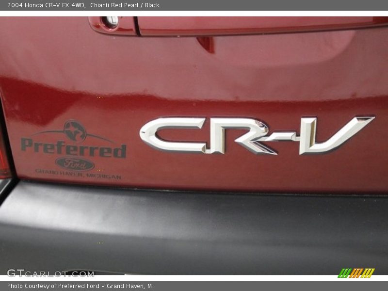 Chianti Red Pearl / Black 2004 Honda CR-V EX 4WD