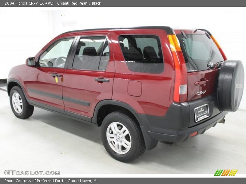 Chianti Red Pearl / Black 2004 Honda CR-V EX 4WD