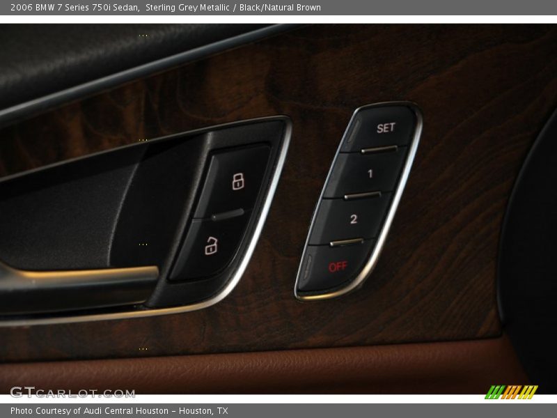 Sterling Grey Metallic / Black/Natural Brown 2006 BMW 7 Series 750i Sedan