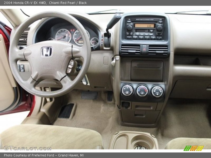 Chianti Red Pearl / Black 2004 Honda CR-V EX 4WD