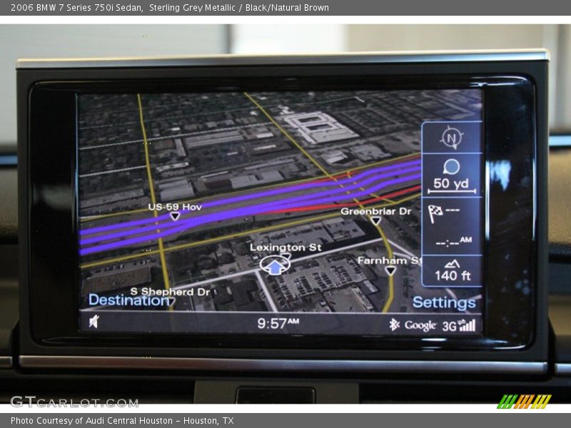 Sterling Grey Metallic / Black/Natural Brown 2006 BMW 7 Series 750i Sedan