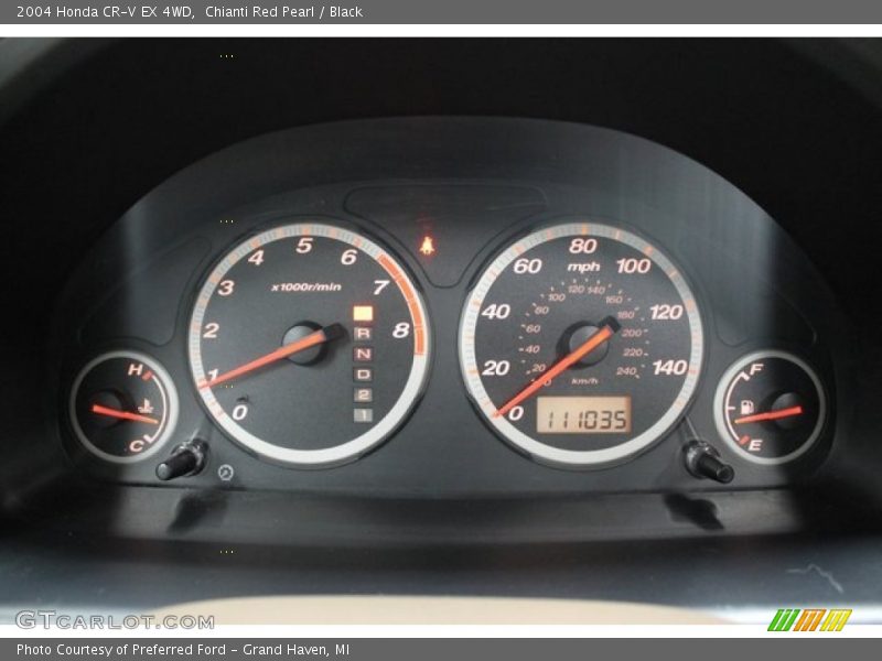 Chianti Red Pearl / Black 2004 Honda CR-V EX 4WD