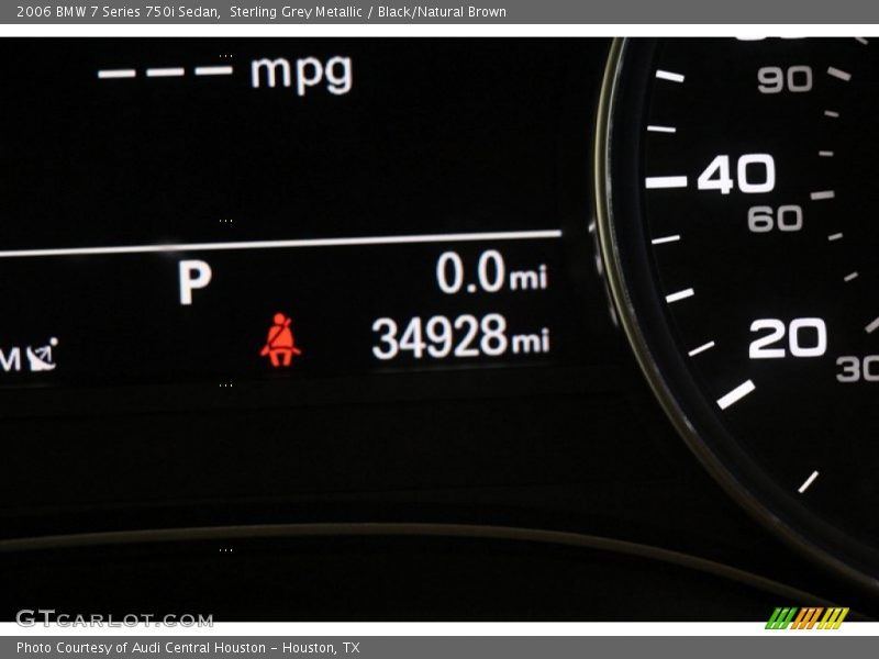 Sterling Grey Metallic / Black/Natural Brown 2006 BMW 7 Series 750i Sedan