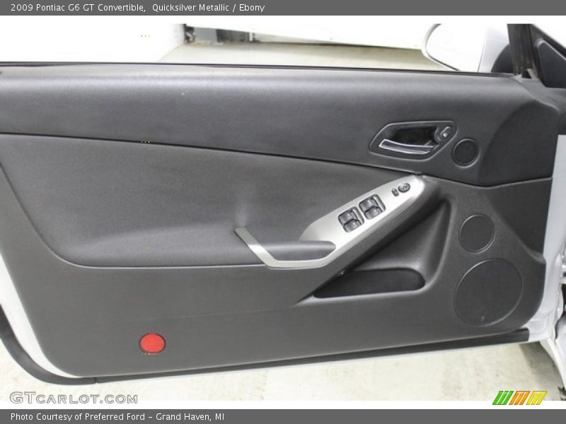 Quicksilver Metallic / Ebony 2009 Pontiac G6 GT Convertible