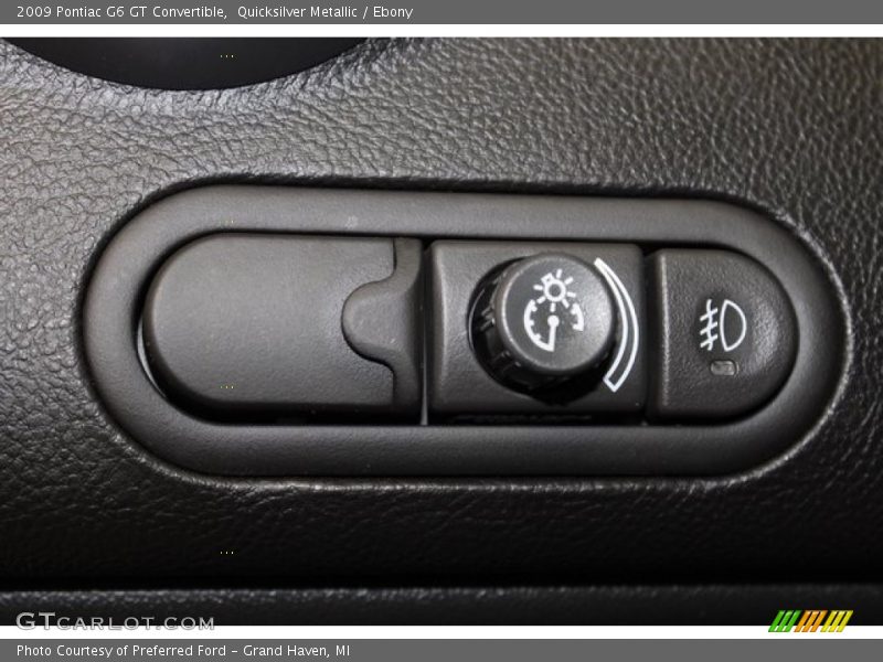 Quicksilver Metallic / Ebony 2009 Pontiac G6 GT Convertible