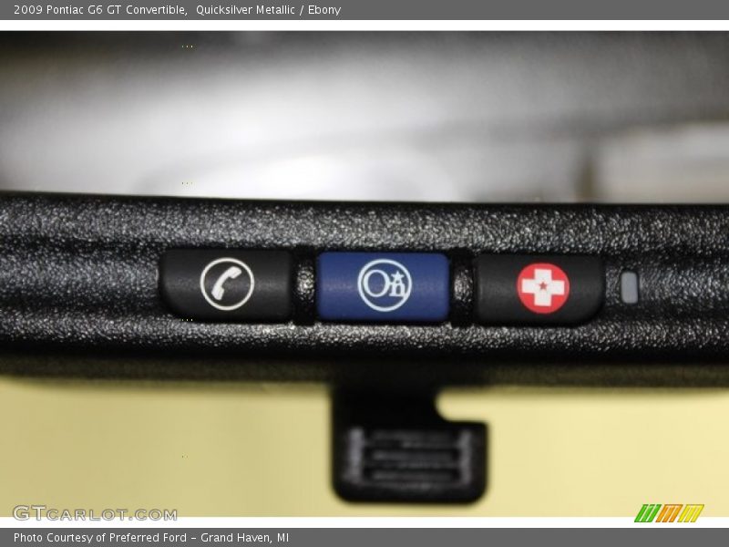 Quicksilver Metallic / Ebony 2009 Pontiac G6 GT Convertible
