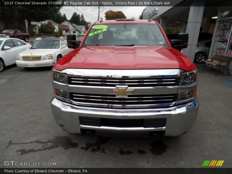 Victory Red / Jet Black/Dark Ash 2015 Chevrolet Silverado 3500HD WT Regular Cab 4x4 Chassis