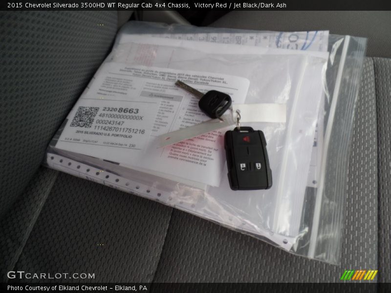 Keys of 2015 Silverado 3500HD WT Regular Cab 4x4 Chassis