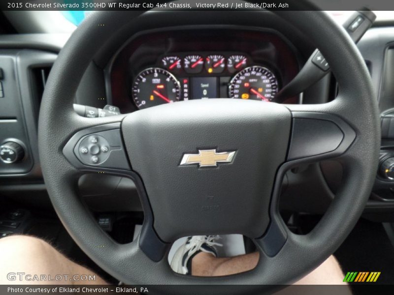 Victory Red / Jet Black/Dark Ash 2015 Chevrolet Silverado 3500HD WT Regular Cab 4x4 Chassis