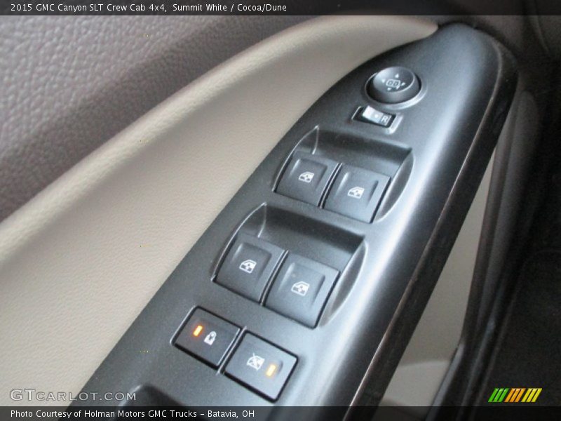 Summit White / Cocoa/Dune 2015 GMC Canyon SLT Crew Cab 4x4