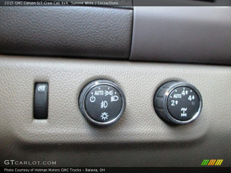Controls of 2015 Canyon SLT Crew Cab 4x4