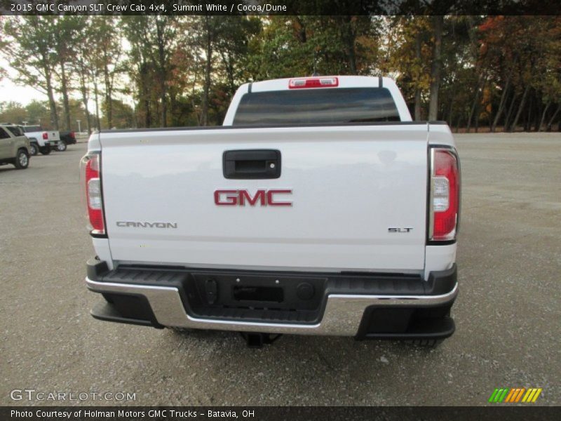 Summit White / Cocoa/Dune 2015 GMC Canyon SLT Crew Cab 4x4