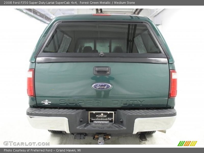 Forest Green Metallic / Medium Stone 2008 Ford F350 Super Duty Lariat SuperCab 4x4