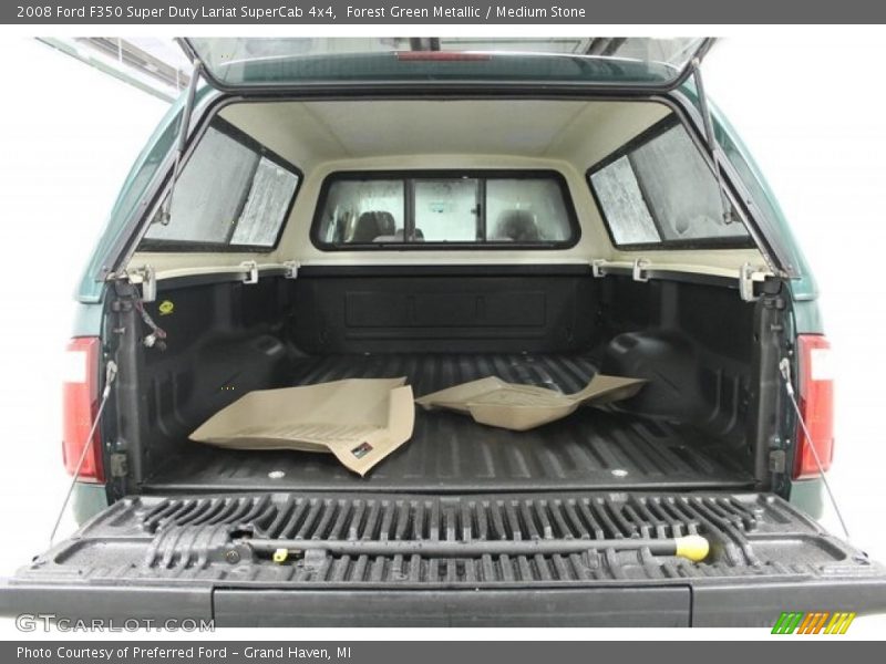 Forest Green Metallic / Medium Stone 2008 Ford F350 Super Duty Lariat SuperCab 4x4