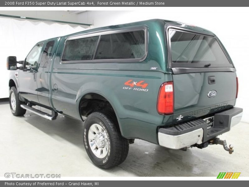 Forest Green Metallic / Medium Stone 2008 Ford F350 Super Duty Lariat SuperCab 4x4