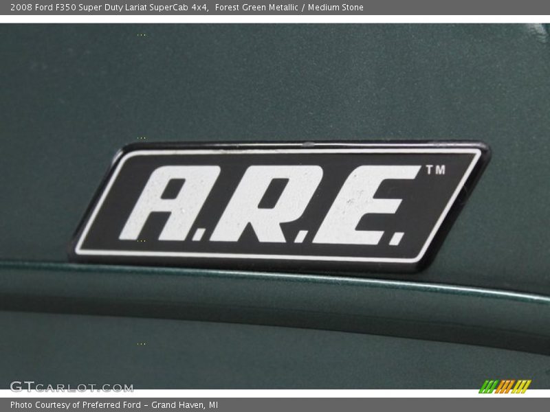 Forest Green Metallic / Medium Stone 2008 Ford F350 Super Duty Lariat SuperCab 4x4