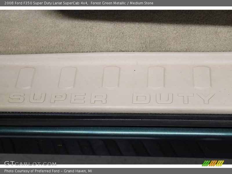 Forest Green Metallic / Medium Stone 2008 Ford F350 Super Duty Lariat SuperCab 4x4