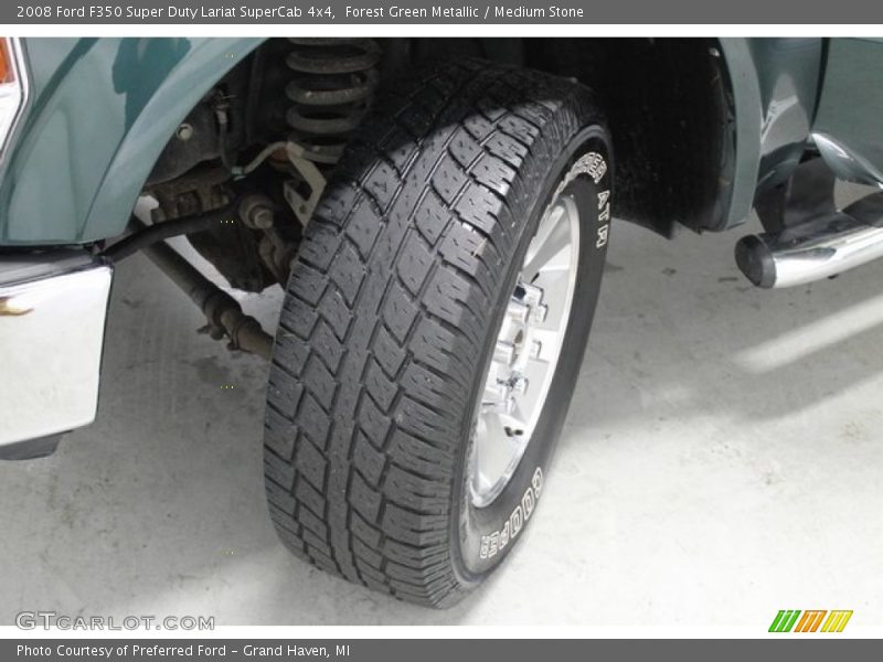 Forest Green Metallic / Medium Stone 2008 Ford F350 Super Duty Lariat SuperCab 4x4