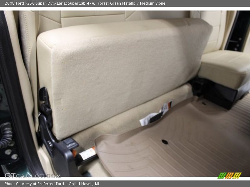 Forest Green Metallic / Medium Stone 2008 Ford F350 Super Duty Lariat SuperCab 4x4