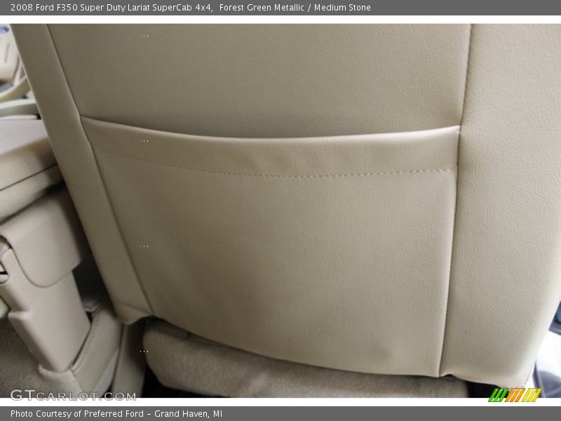 Forest Green Metallic / Medium Stone 2008 Ford F350 Super Duty Lariat SuperCab 4x4