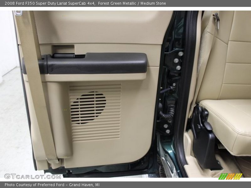Forest Green Metallic / Medium Stone 2008 Ford F350 Super Duty Lariat SuperCab 4x4