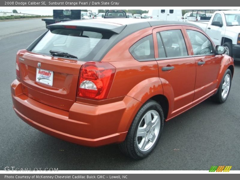 Sunburst Orange Pearl / Dark Slate Gray 2008 Dodge Caliber SE