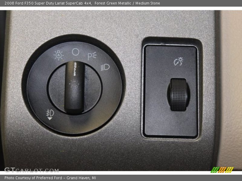Forest Green Metallic / Medium Stone 2008 Ford F350 Super Duty Lariat SuperCab 4x4