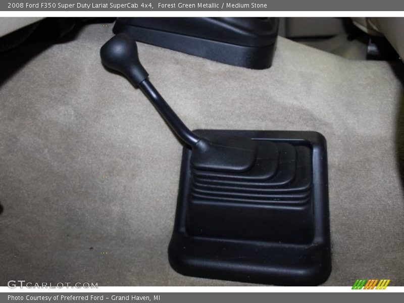 Forest Green Metallic / Medium Stone 2008 Ford F350 Super Duty Lariat SuperCab 4x4