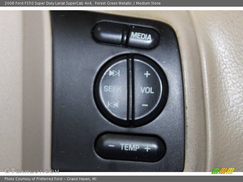Forest Green Metallic / Medium Stone 2008 Ford F350 Super Duty Lariat SuperCab 4x4