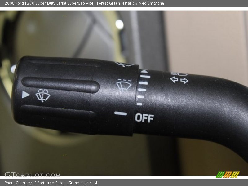 Forest Green Metallic / Medium Stone 2008 Ford F350 Super Duty Lariat SuperCab 4x4