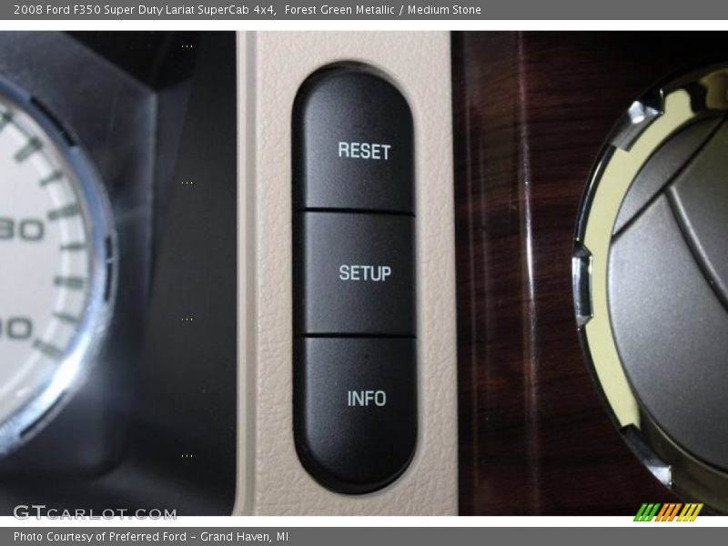 Forest Green Metallic / Medium Stone 2008 Ford F350 Super Duty Lariat SuperCab 4x4