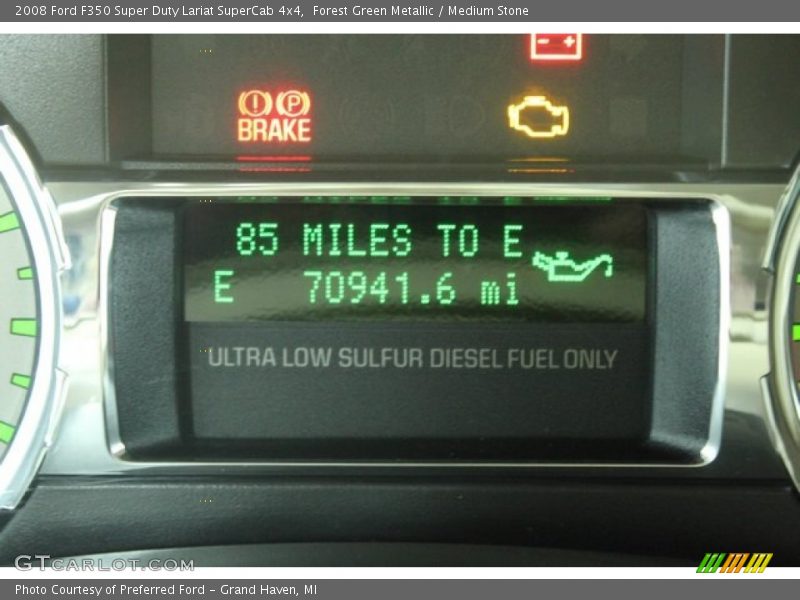 Forest Green Metallic / Medium Stone 2008 Ford F350 Super Duty Lariat SuperCab 4x4