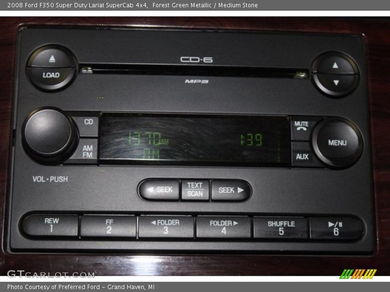 Forest Green Metallic / Medium Stone 2008 Ford F350 Super Duty Lariat SuperCab 4x4
