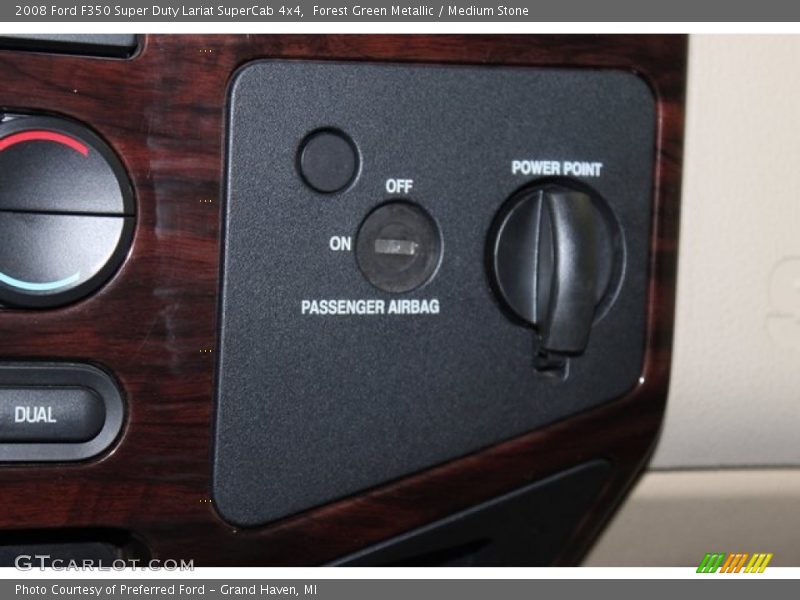 Forest Green Metallic / Medium Stone 2008 Ford F350 Super Duty Lariat SuperCab 4x4