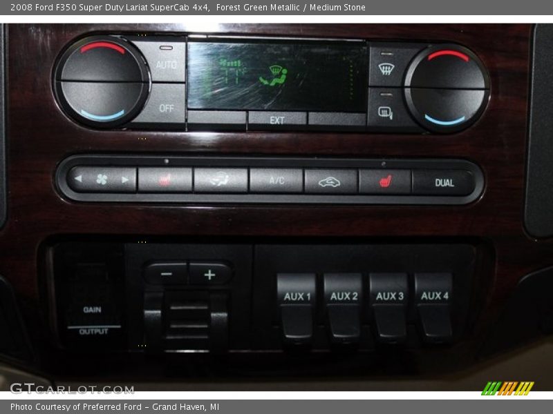 Forest Green Metallic / Medium Stone 2008 Ford F350 Super Duty Lariat SuperCab 4x4