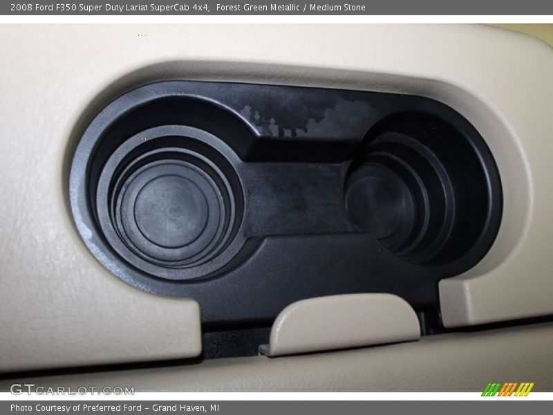 Forest Green Metallic / Medium Stone 2008 Ford F350 Super Duty Lariat SuperCab 4x4