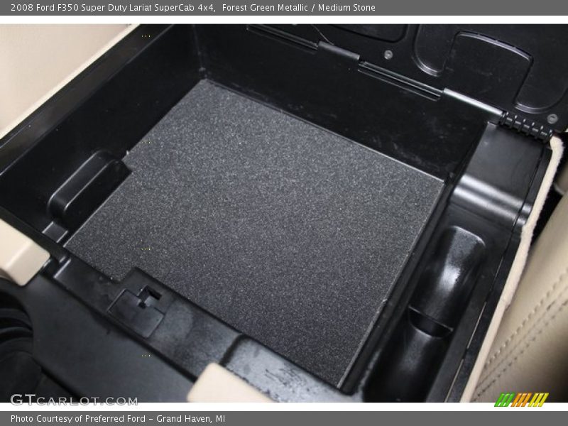 Forest Green Metallic / Medium Stone 2008 Ford F350 Super Duty Lariat SuperCab 4x4