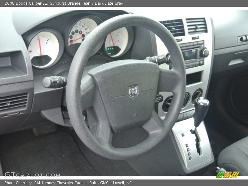 Sunburst Orange Pearl / Dark Slate Gray 2008 Dodge Caliber SE