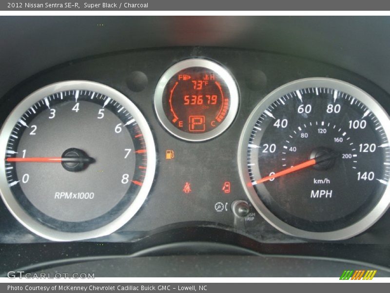 Super Black / Charcoal 2012 Nissan Sentra SE-R