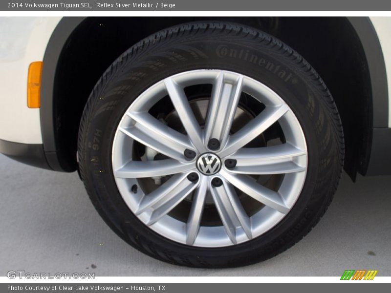Reflex Silver Metallic / Beige 2014 Volkswagen Tiguan SEL