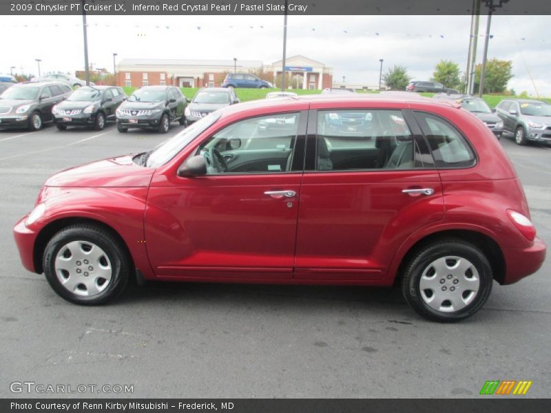 Inferno Red Crystal Pearl / Pastel Slate Gray 2009 Chrysler PT Cruiser LX