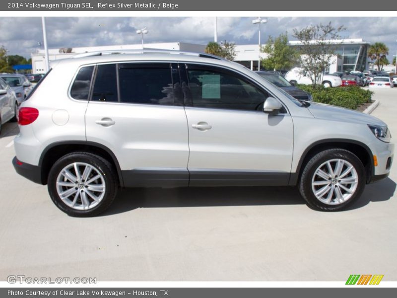 Reflex Silver Metallic / Beige 2014 Volkswagen Tiguan SEL